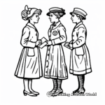 Women's Suffrage Movement Coloring Pages 4