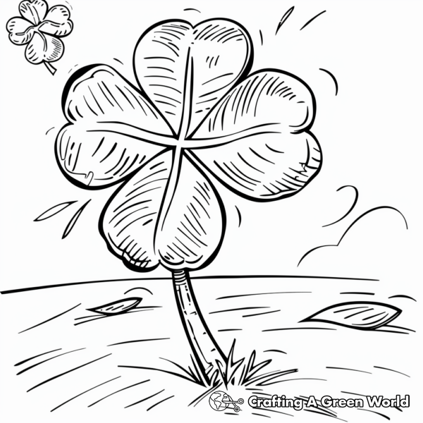 1. Charmingly Clover Good Luck Coloring Pages 1