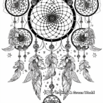 10. Dreamcatcher Good Luck Coloring Pages 2