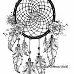 10. Dreamcatcher Good Luck Coloring Pages 4