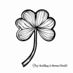 11. Four-Leaf Clover Good Luck Coloring Pages 3