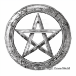 12. Good Luck Pentacle Coloring Pages 1