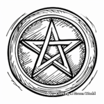 12. Good Luck Pentacle Coloring Pages 3