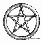 12. Good Luck Pentacle Coloring Pages 4