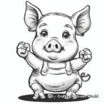 14. Piglet for Good Luck Coloring Pages 1