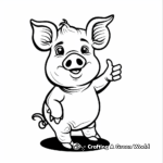 14. Piglet for Good Luck Coloring Pages 3