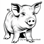 14. Piglet for Good Luck Coloring Pages 4