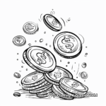15. Lucky Coin Good Luck Coloring Pages 2