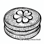 15. Lucky Coin Good Luck Coloring Pages 3