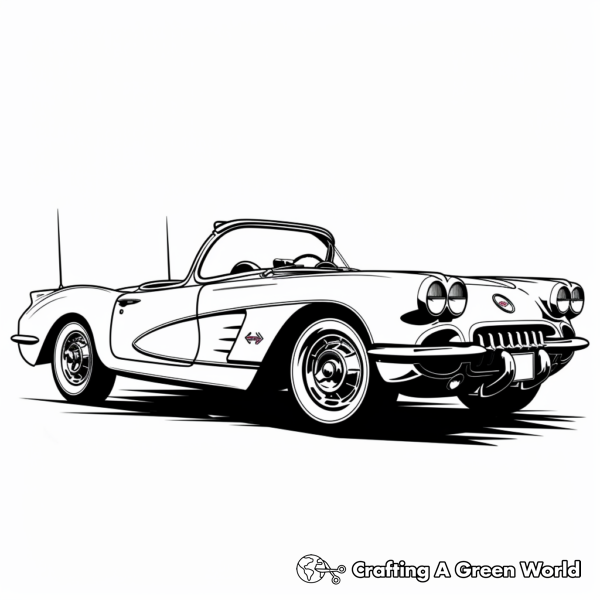 Corvette Coloring Pages - Free &amp; Printable!