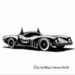 1989 Batmobile Movie Version Coloring Pages 1