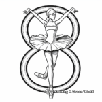 8-shaped Ballerina Coloring Page 3