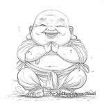 8. Laughing Buddha Good Luck Coloring Pages 1