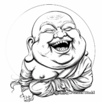 8. Laughing Buddha Good Luck Coloring Pages 2