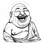 8. Laughing Buddha Good Luck Coloring Pages 3