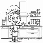 A Chef’s Kitchen Coloring Pages 3
