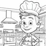 A Chef’s Kitchen Coloring Pages 4