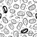 A Collection of Various Jellybean Shapes Coloring Pages 1