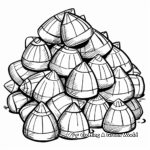 A Pile of Candy Corn Coloring Pages 3