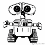 Abstract Art Wall-E Coloring Pages 1