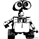 Abstract Art Wall-E Coloring Pages 3
