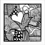 Abstract Art: Gratitude Theme Coloring Pages 4