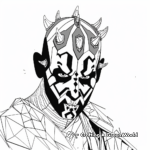 Abstract Artistic Darth Maul Coloring Pages 1