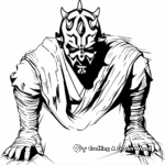 Abstract Artistic Darth Maul Coloring Pages 2