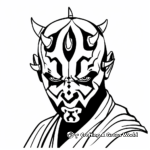 Abstract Artistic Darth Maul Coloring Pages 3