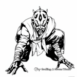 Abstract Artistic Darth Maul Coloring Pages 4