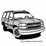 Abstract Chevy Tahoe Coloring Pages for Artists 2