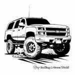 Abstract Chevy Tahoe Coloring Pages for Artists 3