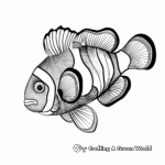 Abstract Clownfish Coloring Pages for Artists 3