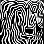 Abstract Collie Coloring Pages for Artists 3