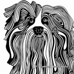 Abstract Collie Coloring Pages for Artists 4