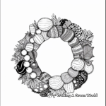 Abstract Design Advent Wreath Coloring Pages 2