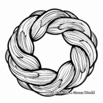 Abstract Design Advent Wreath Coloring Pages 4
