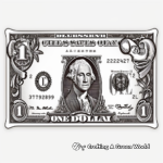 Abstract Dollar Bill Design Coloring Pages 2