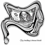 Abstract Dollar Bill Design Coloring Pages 3