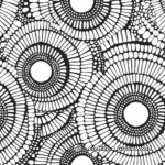 Abstract Dot Pattern Coloring Pages for Artists 2