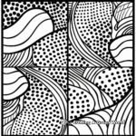 Abstract Dot Pattern Coloring Pages for Artists 3