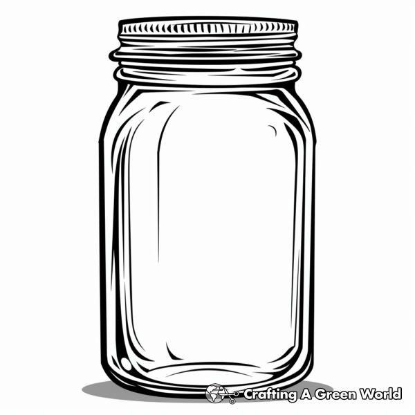 Abstract Empty Jar Coloring Pages 1