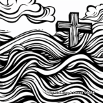 Abstract Faith-Inspired Adult Coloring Sheets 1