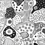 Abstract Felt Coloring Pages for Artists 1