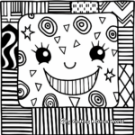 Abstract Felt Coloring Pages for Artists 3