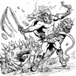 Abstract Hercules battling Hydra for Artists 2
