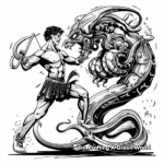 Abstract Hercules battling Hydra for Artists 3