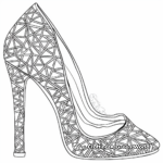 Abstract High Heel Art Coloring Pages 1