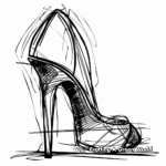 Abstract High Heel Art Coloring Pages 3