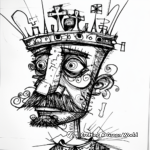 Abstract King Coloring Pages for Artists 1